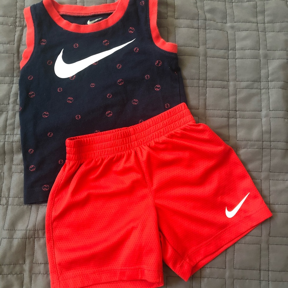 Nike 18m shorts and tank top outfit